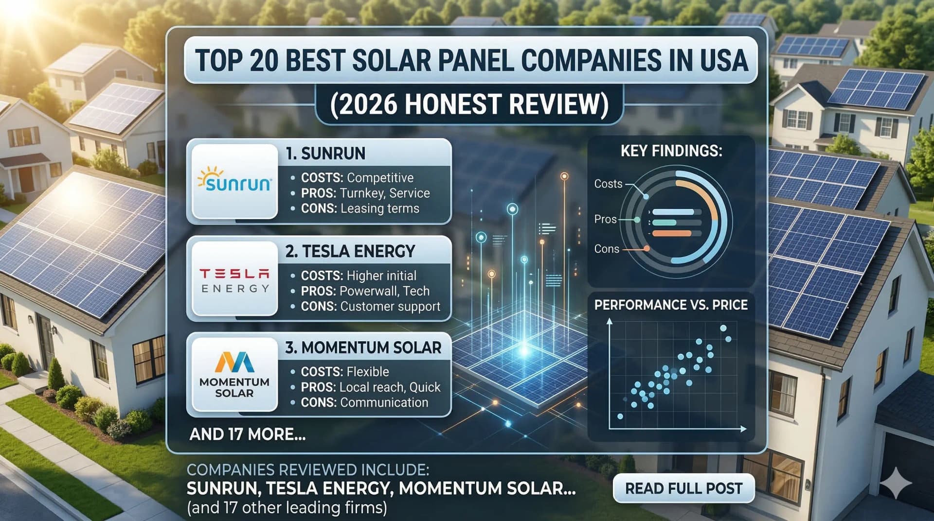 Top 20 Best Solar Panel Companies in USA (2026 Honest Review)